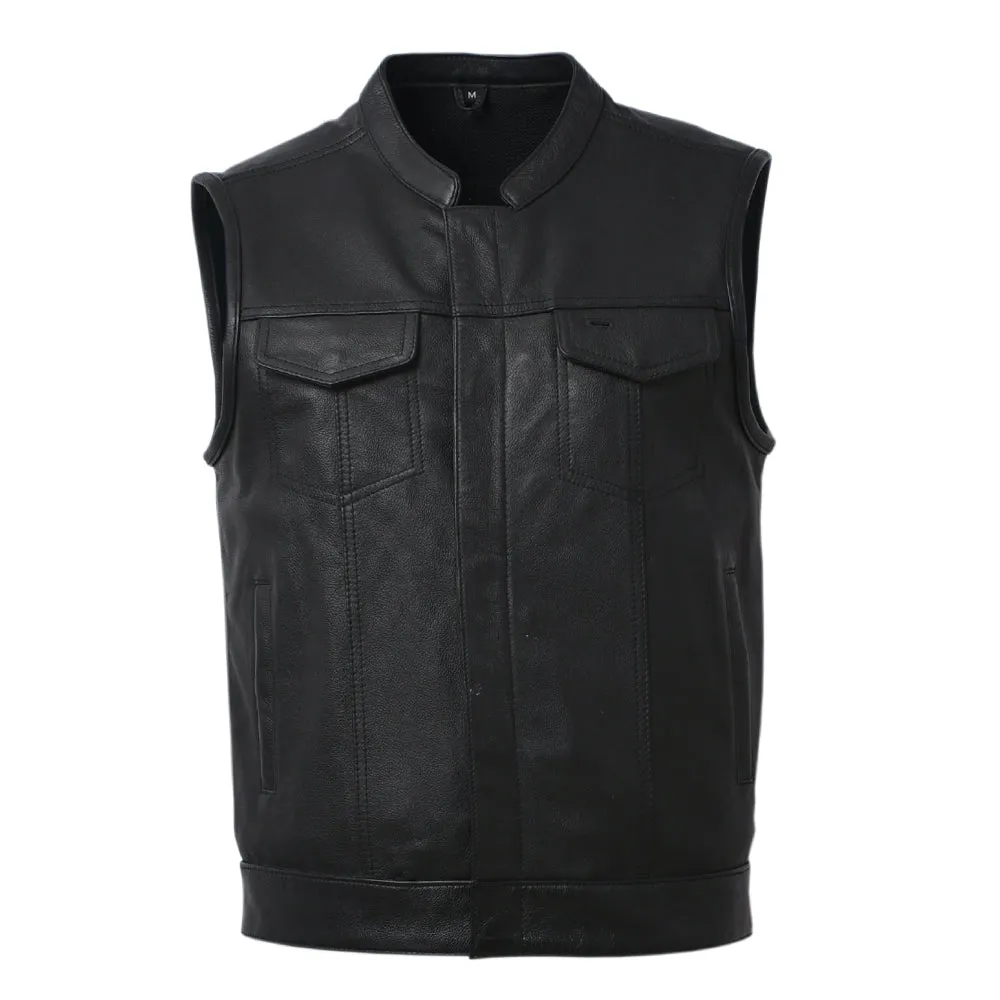 PLUNGE - Motorcycle Leather Vest