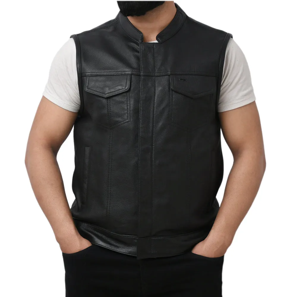 PLUNGE - Motorcycle Leather Vest