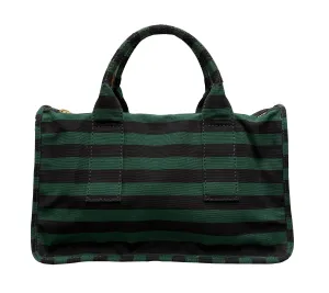 Prada Canapa Righe Striped Handbag