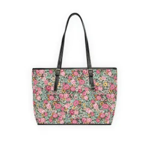 PU Leather Shoulder Bag / Bright Vintage Floral