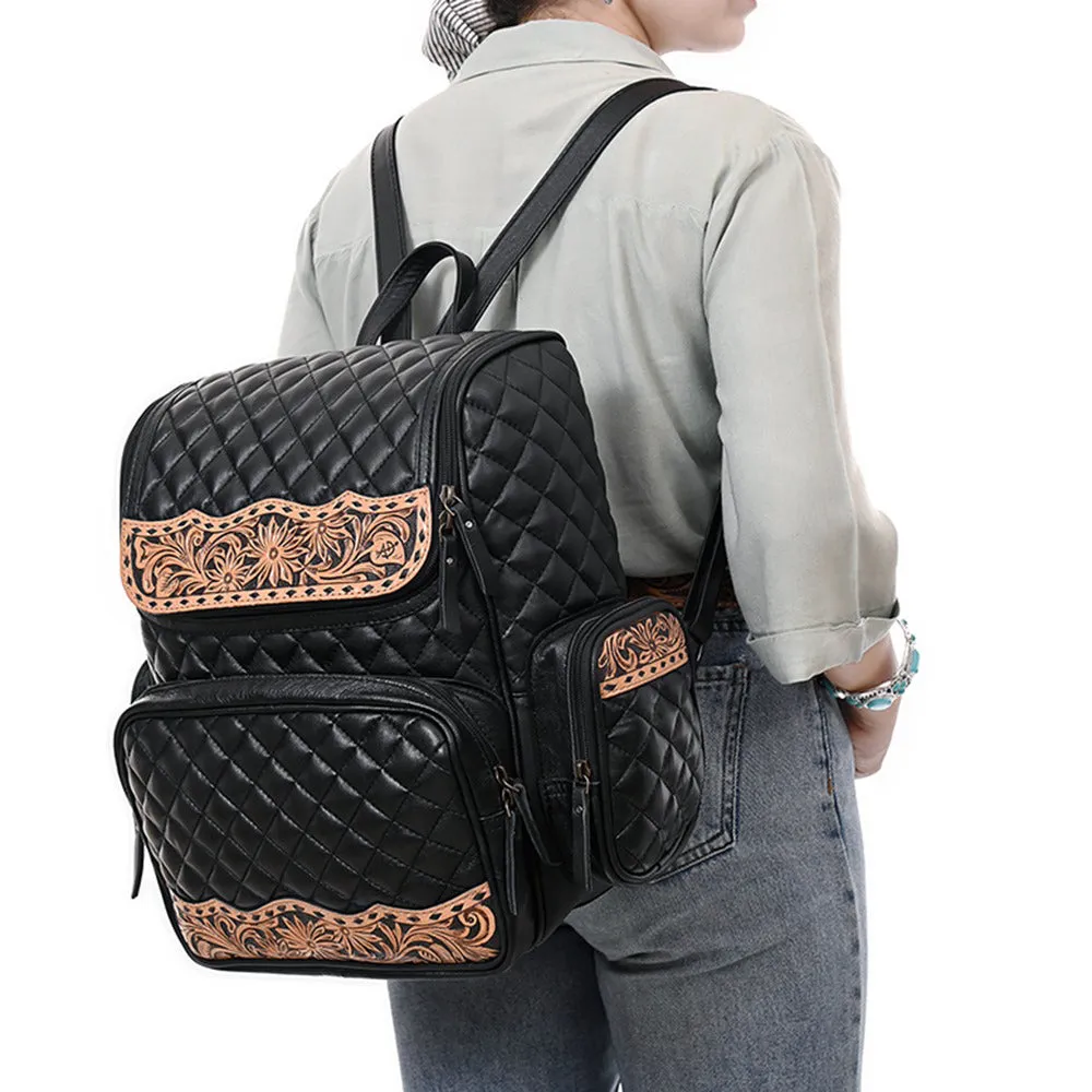 Quilted Leather Backpack