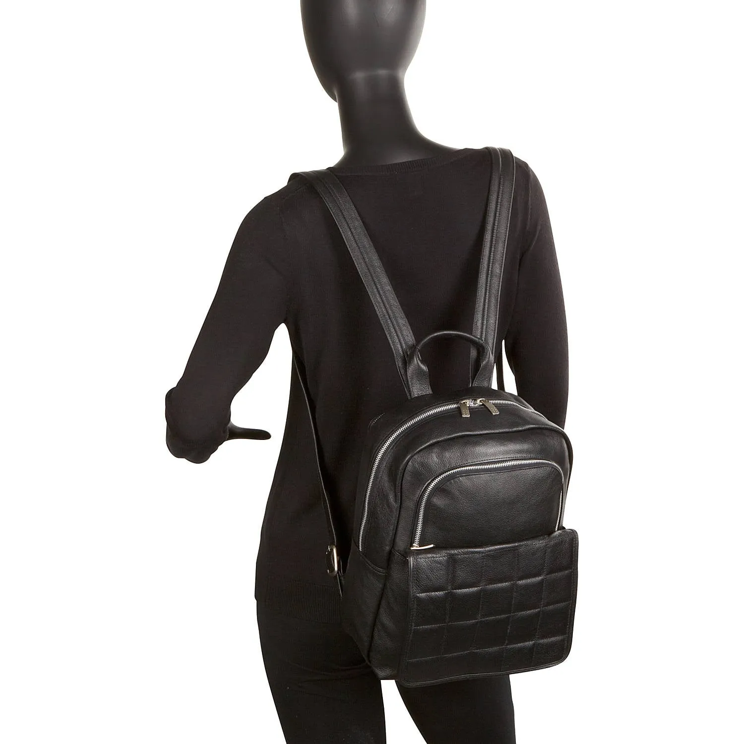 QUILTED LEATHER BACKPACK