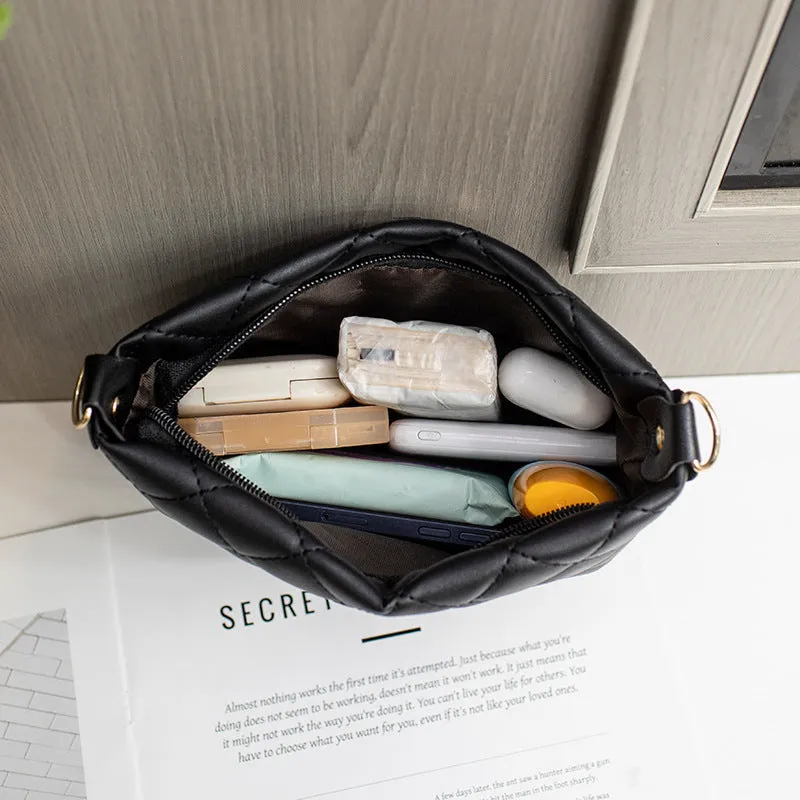 Quilted PU Leather Evening Bag