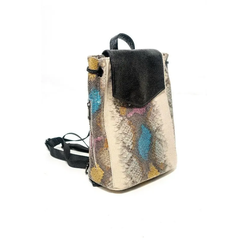 Ranae vegan leather drawstring backpack