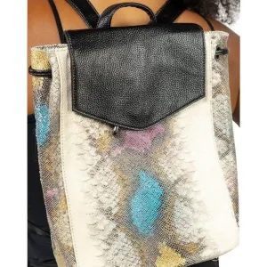 Ranae vegan leather drawstring backpack