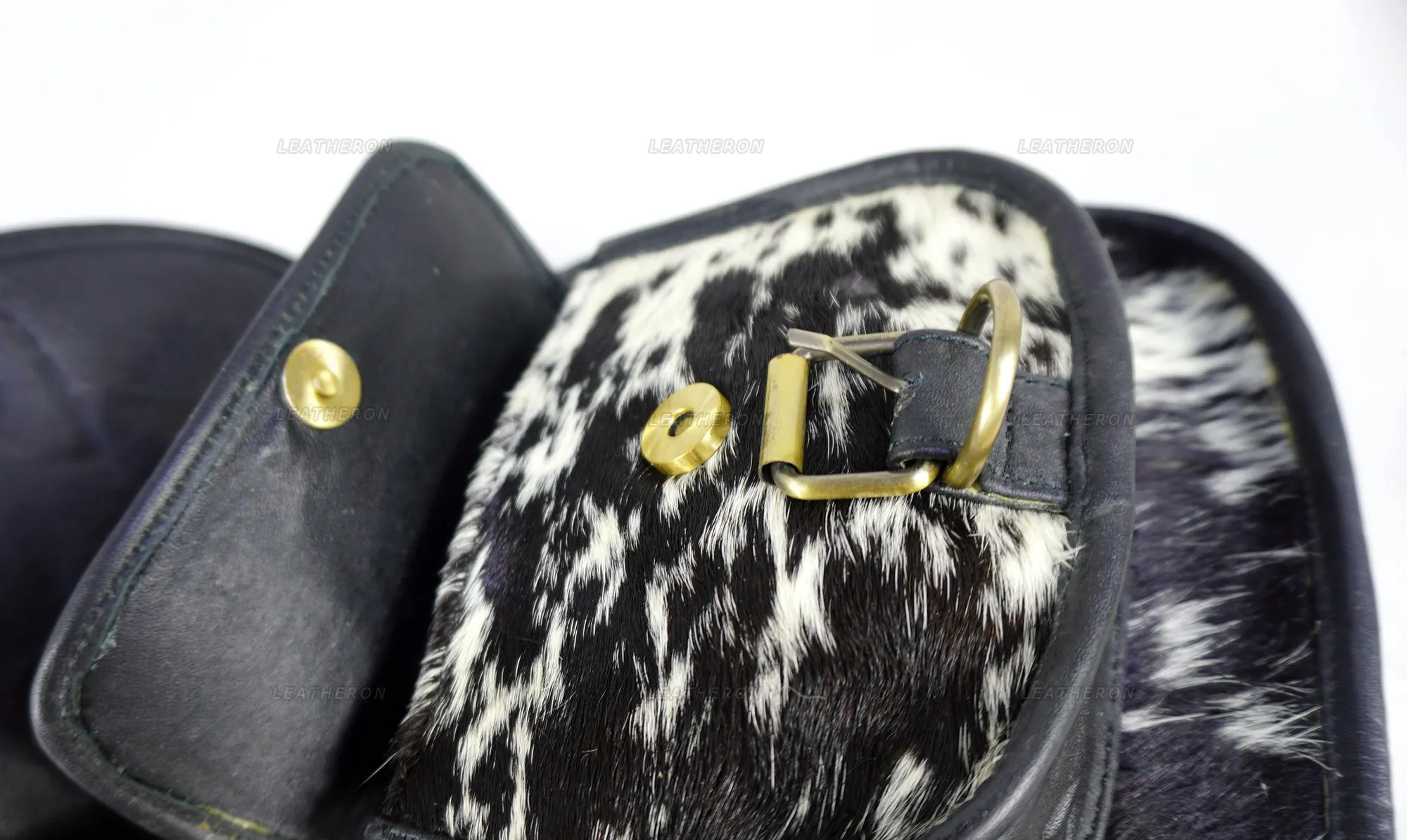 Real Cowhide Leather Cross Body Ladies Bag with Adjustable Shoulder Strap
