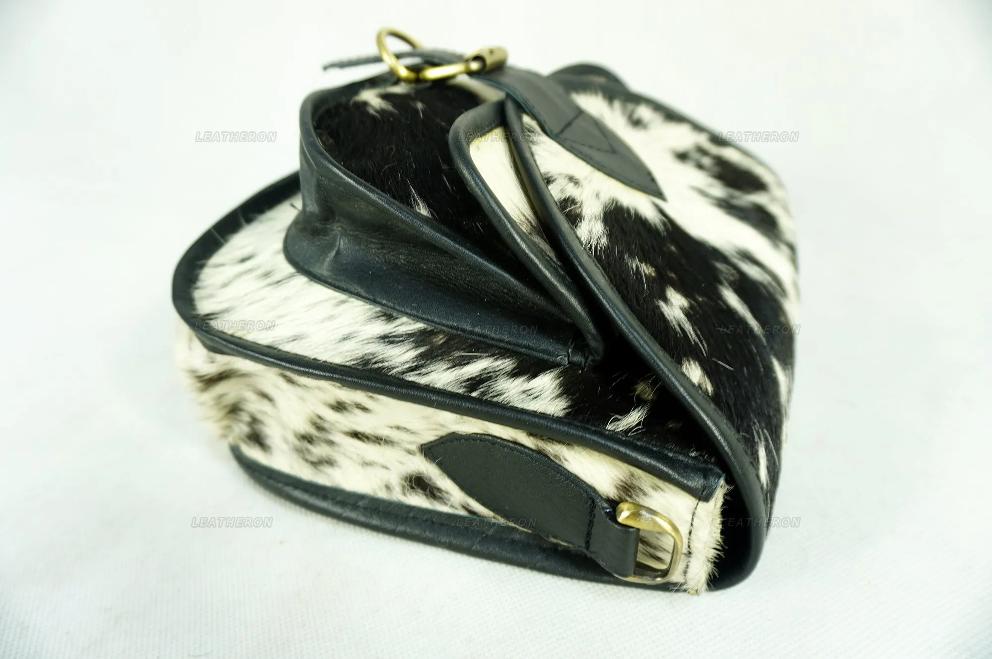 Real Cowhide Leather Cross Body Ladies Bag with Adjustable Shoulder Strap