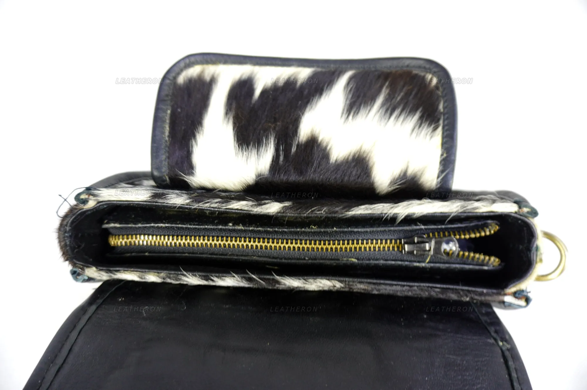 Real Cowhide Leather Cross Body Ladies Bag with Adjustable Shoulder Strap