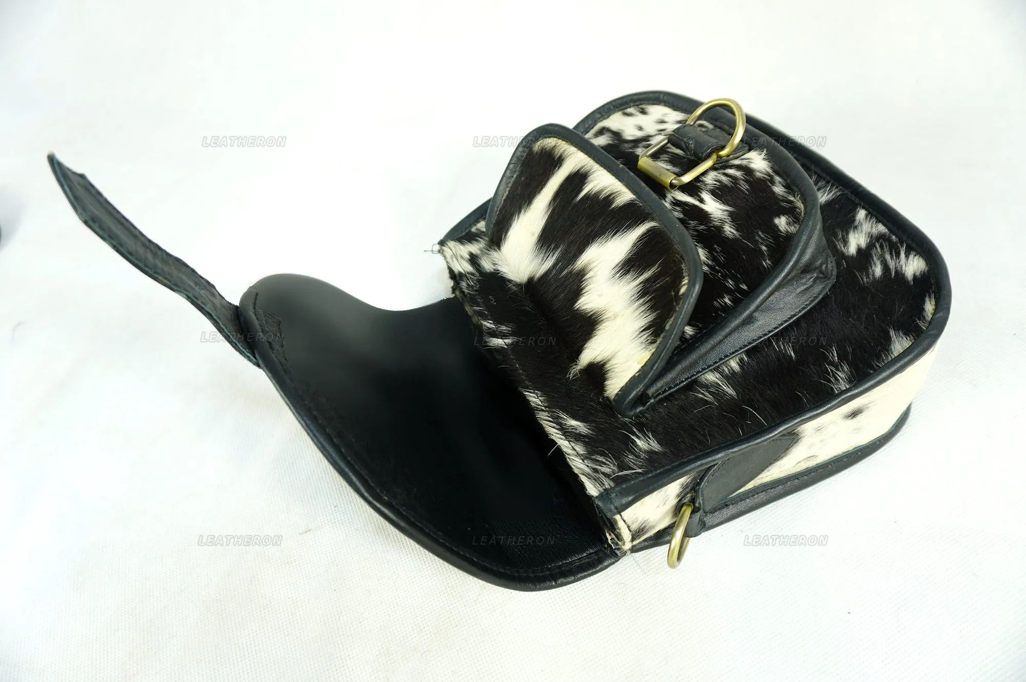 Real Cowhide Leather Cross Body Ladies Bag with Adjustable Shoulder Strap