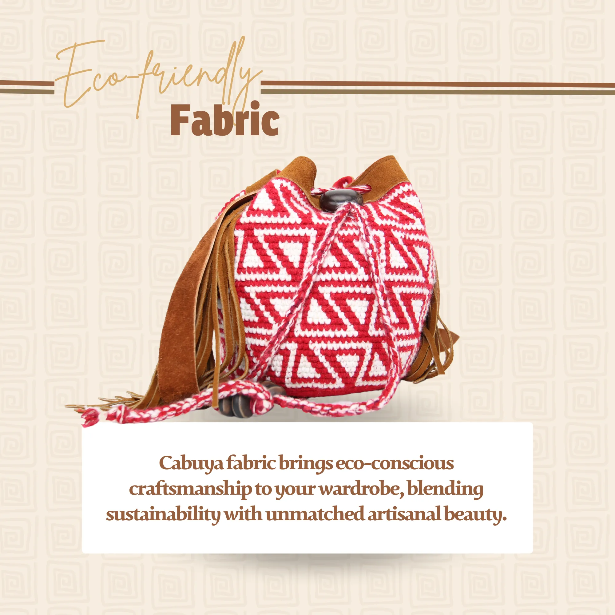 Red Ethnic Shoulder Bag Handmade Bag