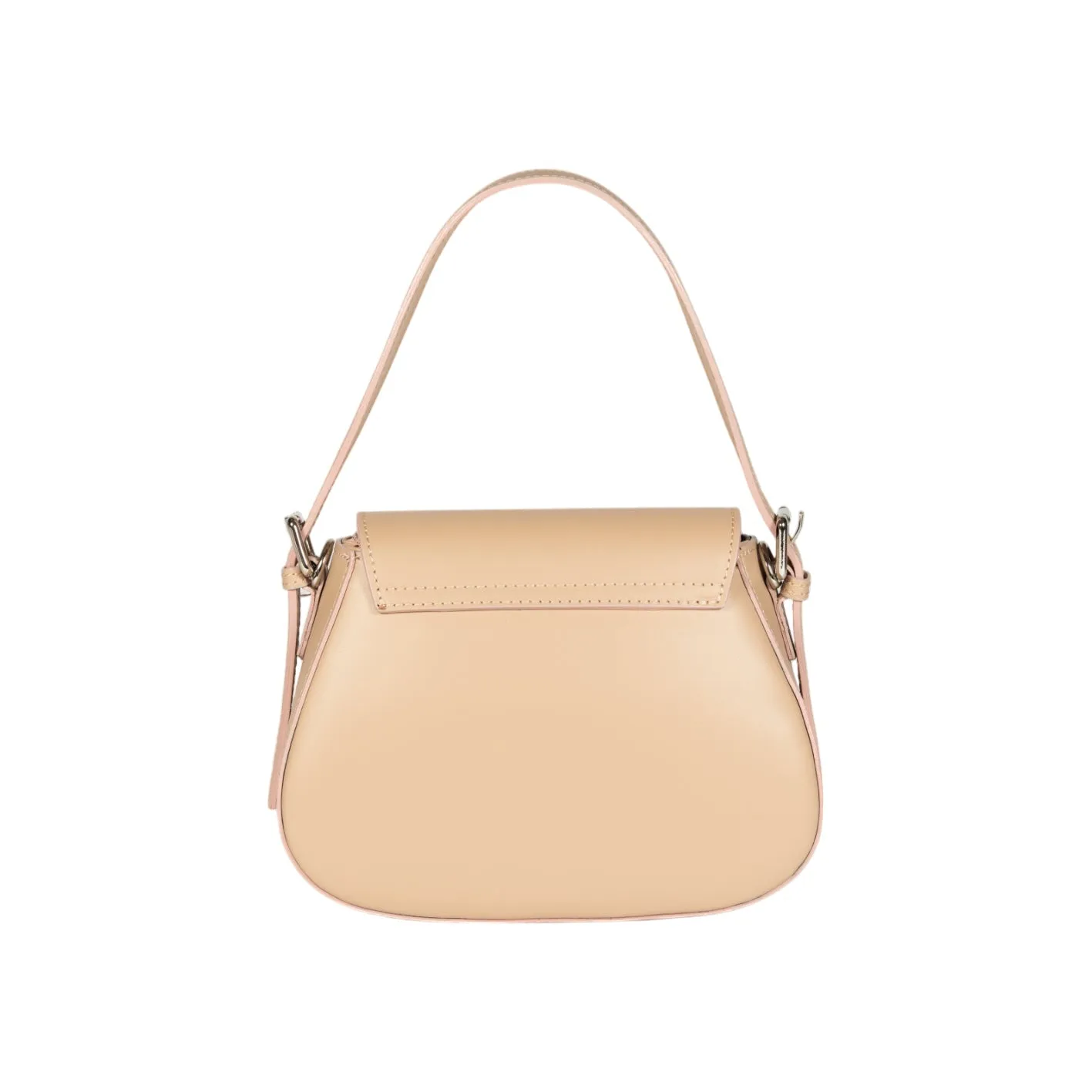 Renato Borzatta BRENDA Women's Bucket Bag in Genuine Leather Made in Italy. Shiny Gold Metal Accessories - Grey Color - Dimensions: cm 25 x 23.5 x 17 (Copy)