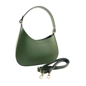 Renato Borzatta leather shoulder bag green
