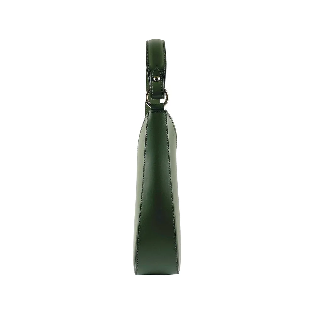 Renato Borzatta leather shoulder bag green