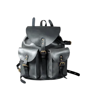 RETRO MOTORCYCLE BACKPACK MINI - black