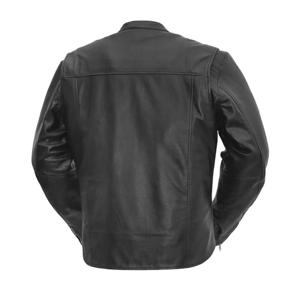 Rocky Men's Motorcycle Leather Jacket - Extreme Biker Leather