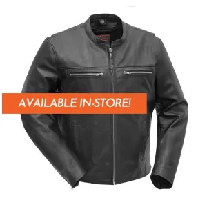 Rocky Men's Motorcycle Leather Jacket - Extreme Biker Leather