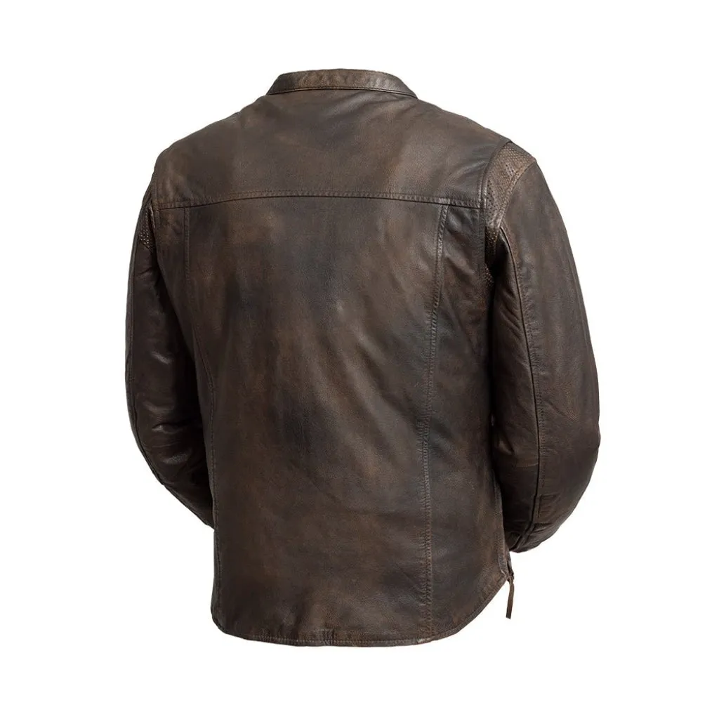 Rocky Men's Motorcycle Leather Jacket - Extreme Biker Leather