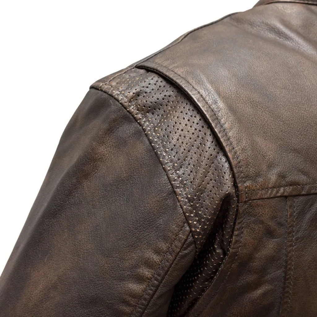 Rocky Men's Motorcycle Leather Jacket - Extreme Biker Leather
