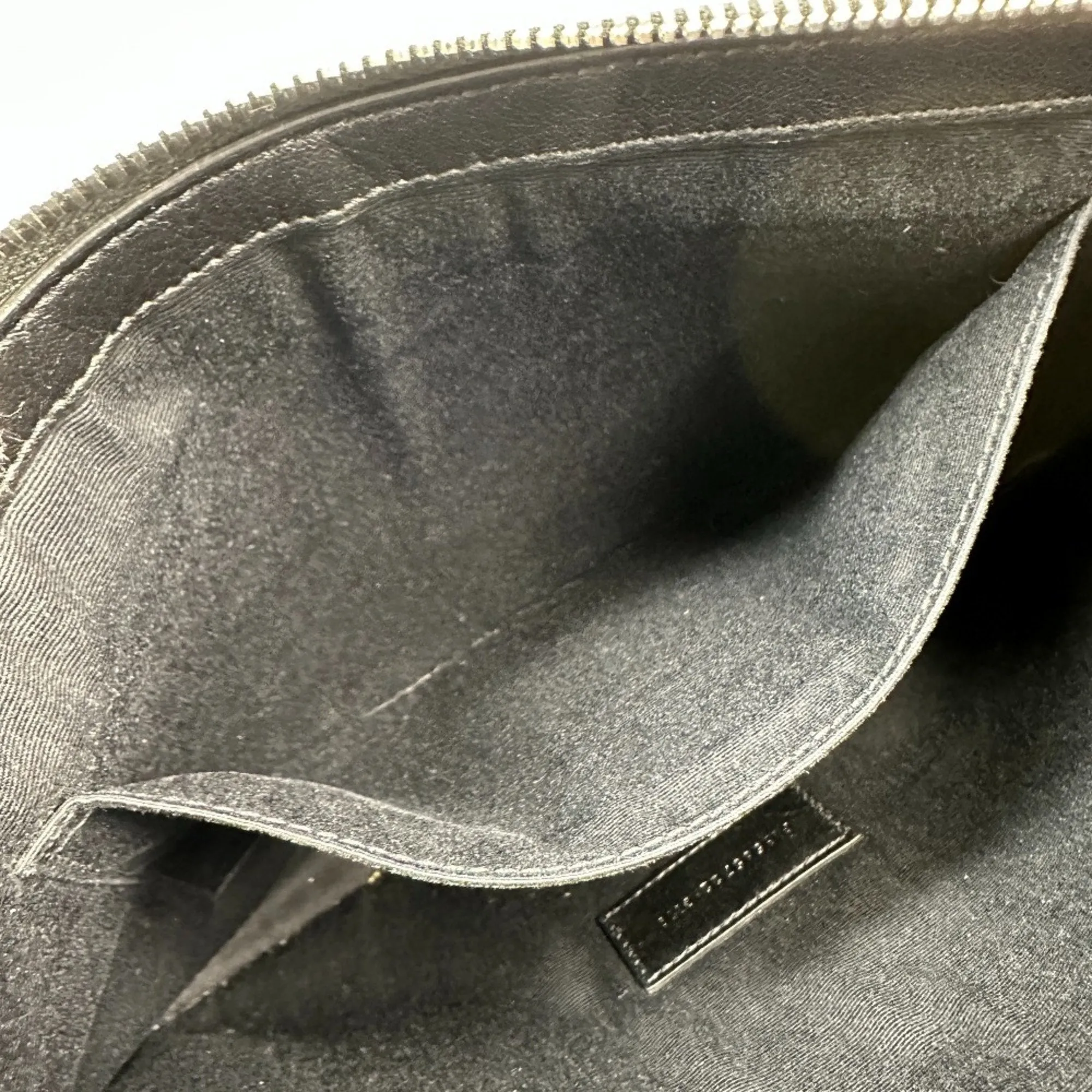 SAINT LAURENT Saint Laurent Paris 565722 Pouch RIVE GAUCHE Clutch Bag Coated Canvas Leather Men's Grey