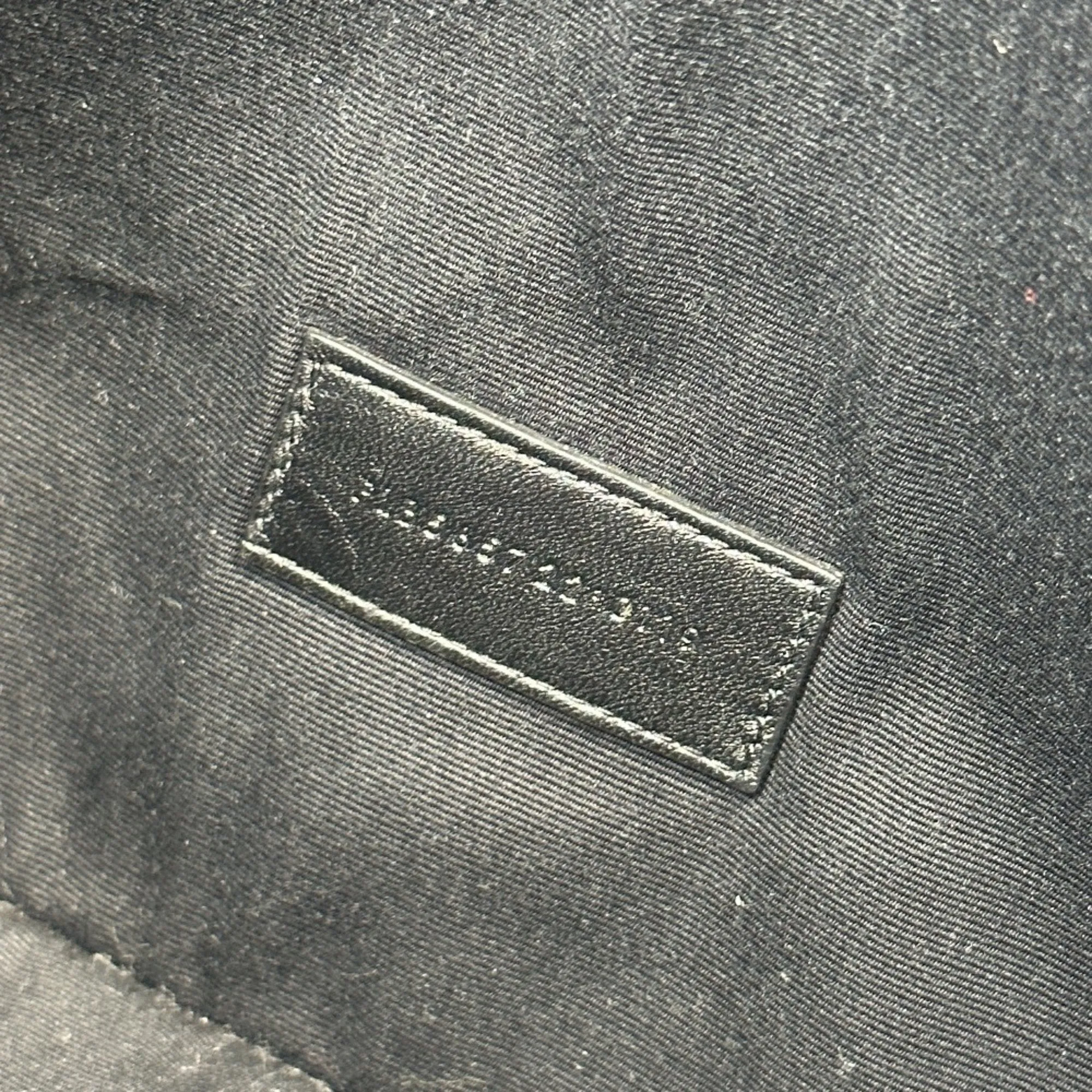 SAINT LAURENT Saint Laurent Paris 565722 Pouch RIVE GAUCHE Clutch Bag Coated Canvas Leather Men's Grey