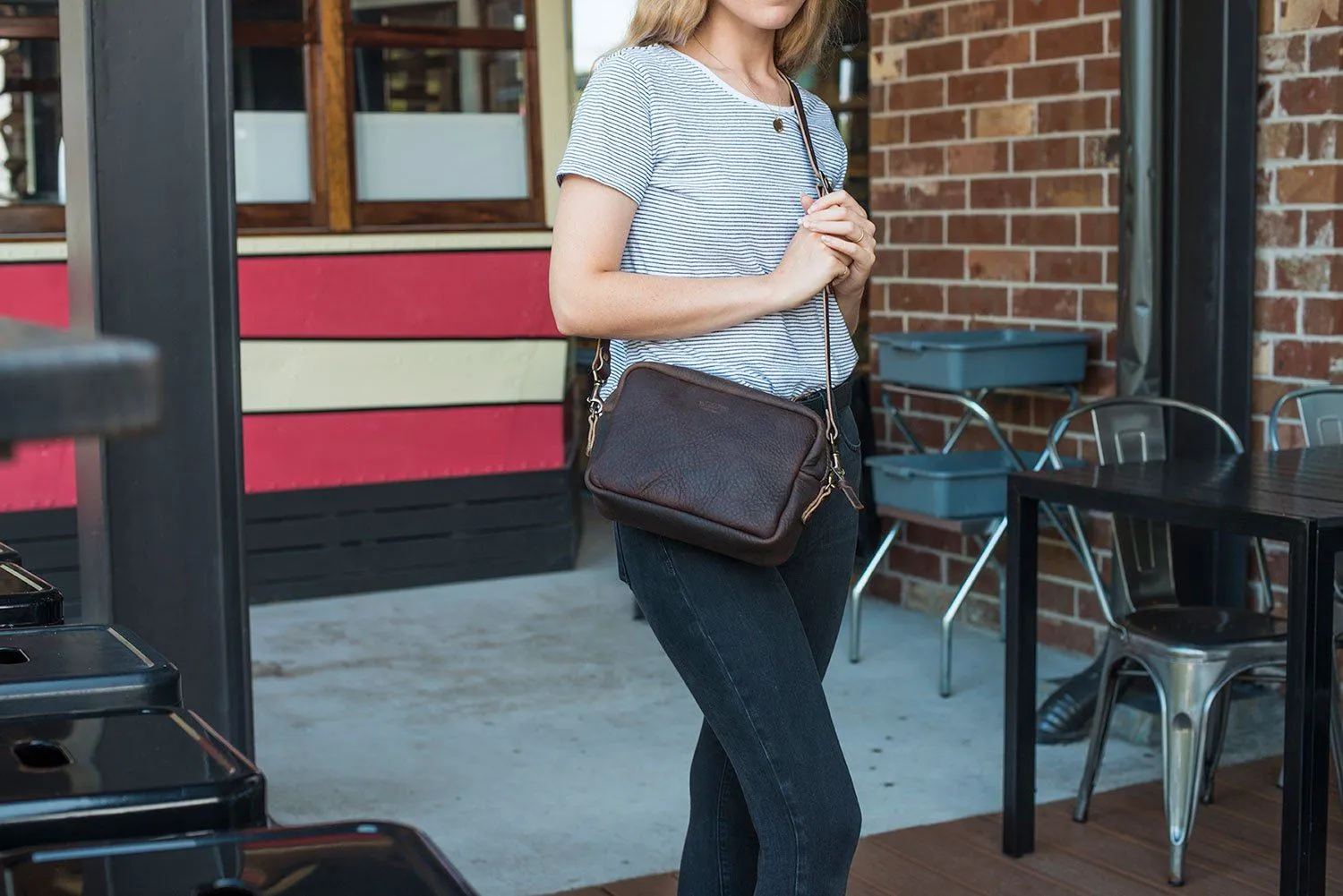 SARAH LEATHER CROSSBODY - IN STOCK