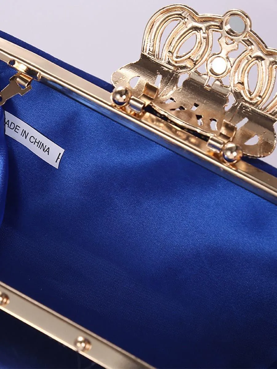 Shine Inlay Rhinestone Evening Box Clutch bag Shoulder MNBF008