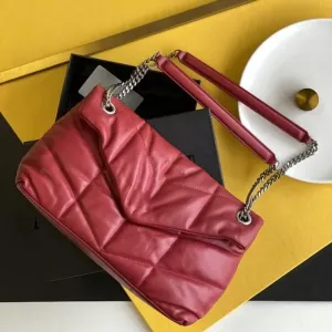 Shoulder Bag Puffer Women Crossbody Totes Backpack Purse Handbags Seam Leather Ladies Metal Chain Clamshell Messenger Luxurys Designers Bags