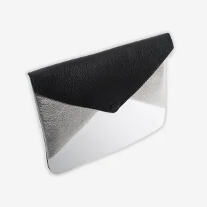 Silver Black Clutch