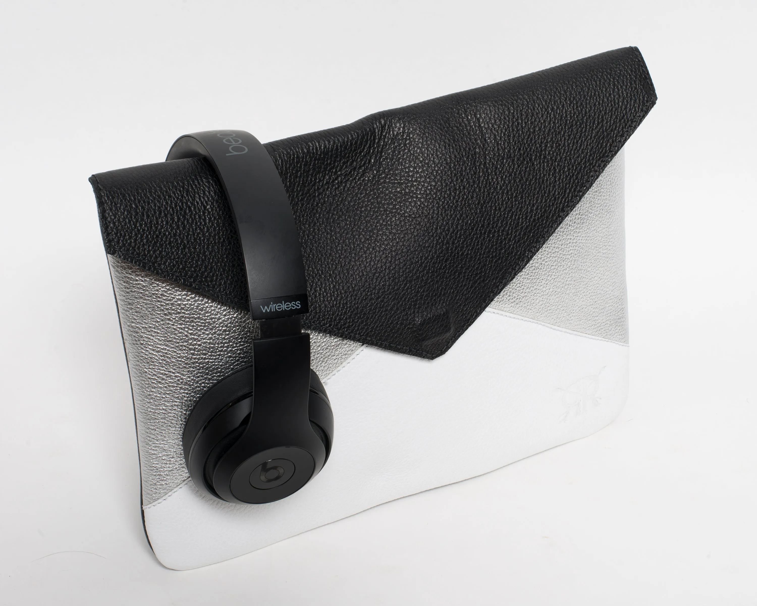 Silver Black Clutch