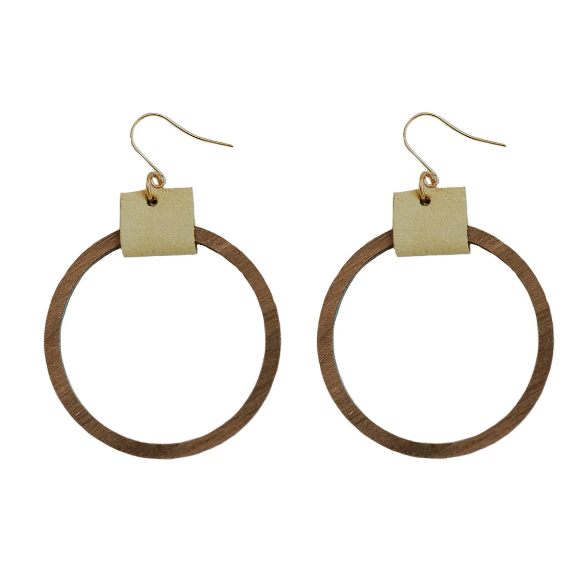 Simple Hoop Earrings - Honey