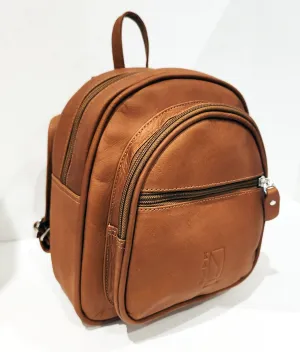 Small Tan Leather Rucksack