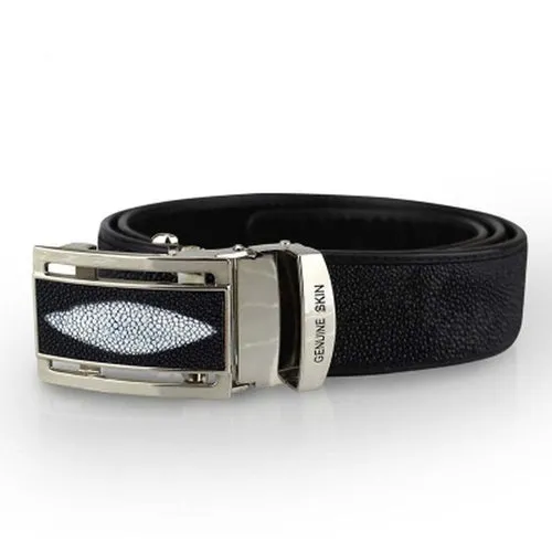 Stingray Leather Belt Automatic Buckle