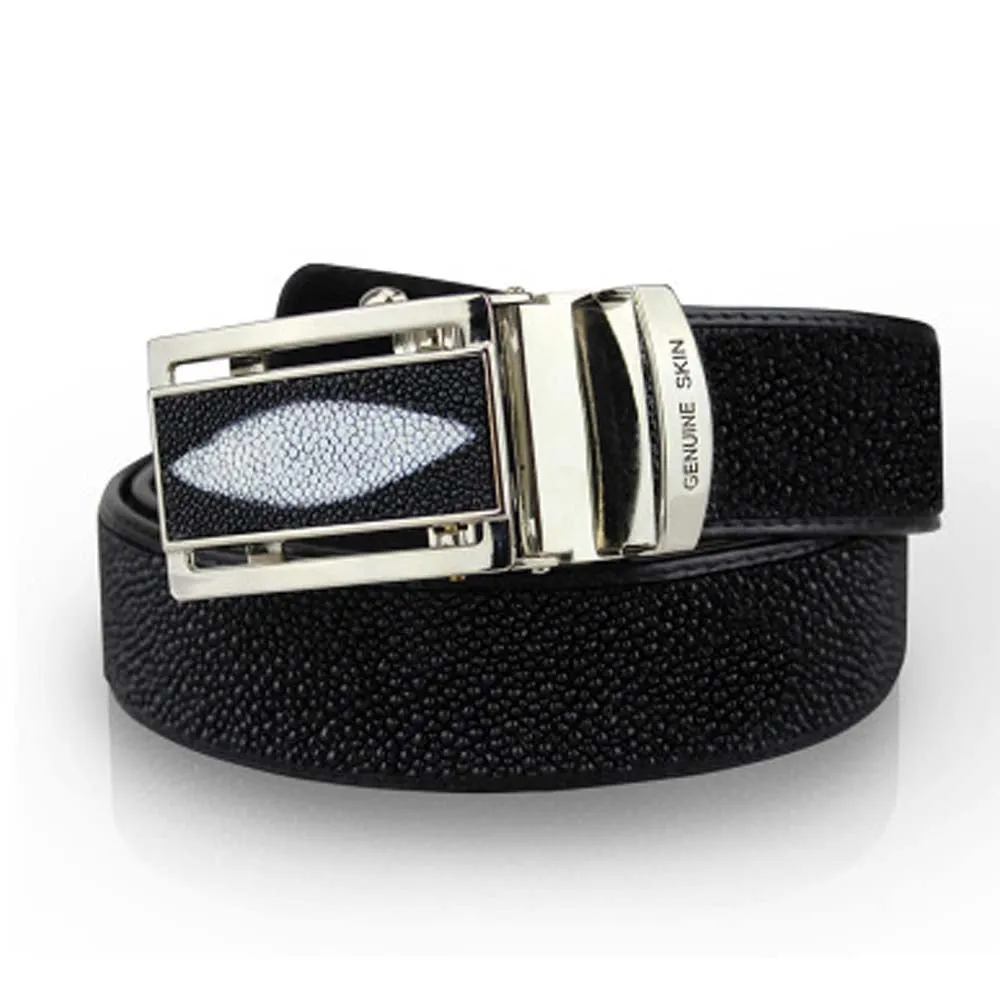 Stingray Leather Belt Automatic Buckle