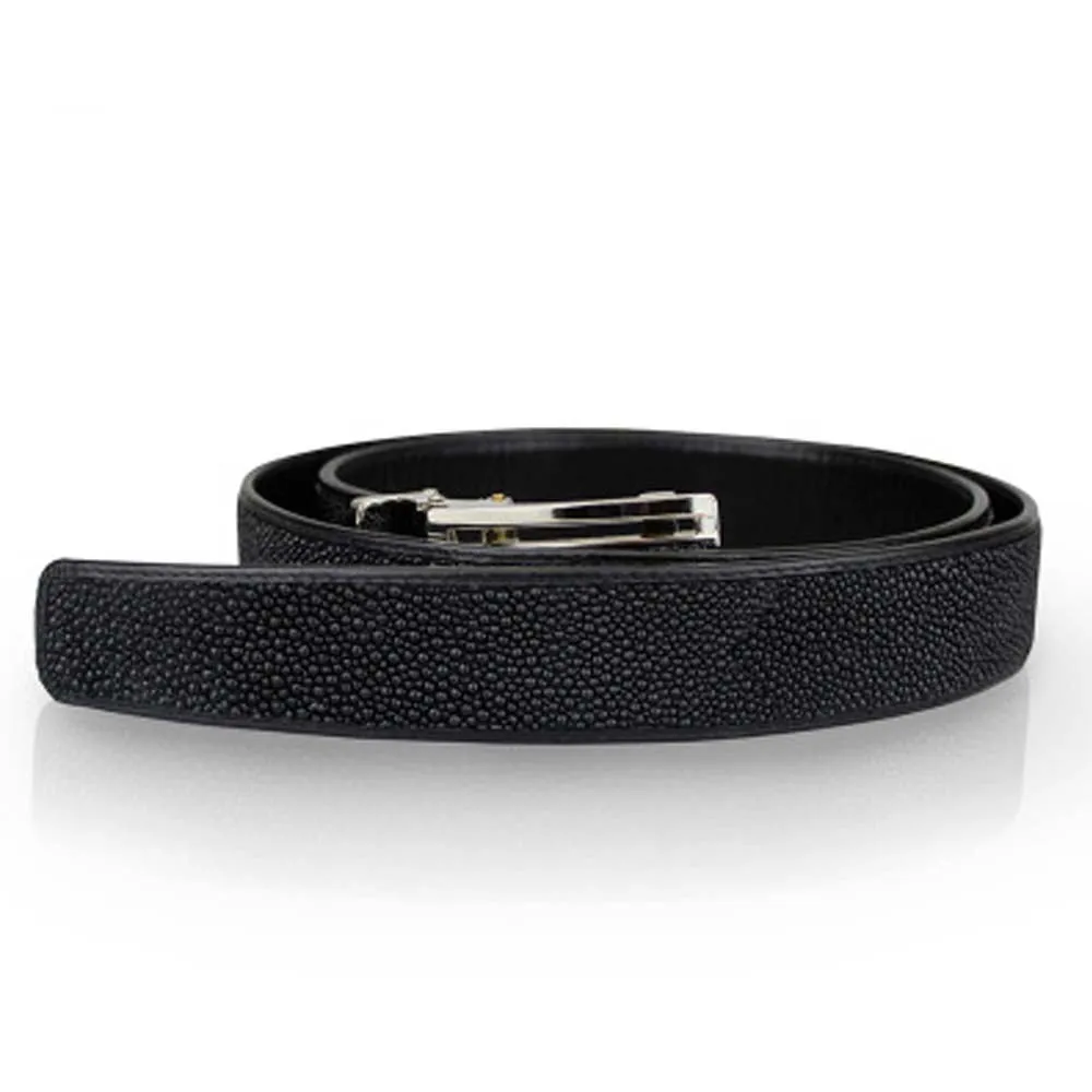 Stingray Leather Belt Automatic Buckle