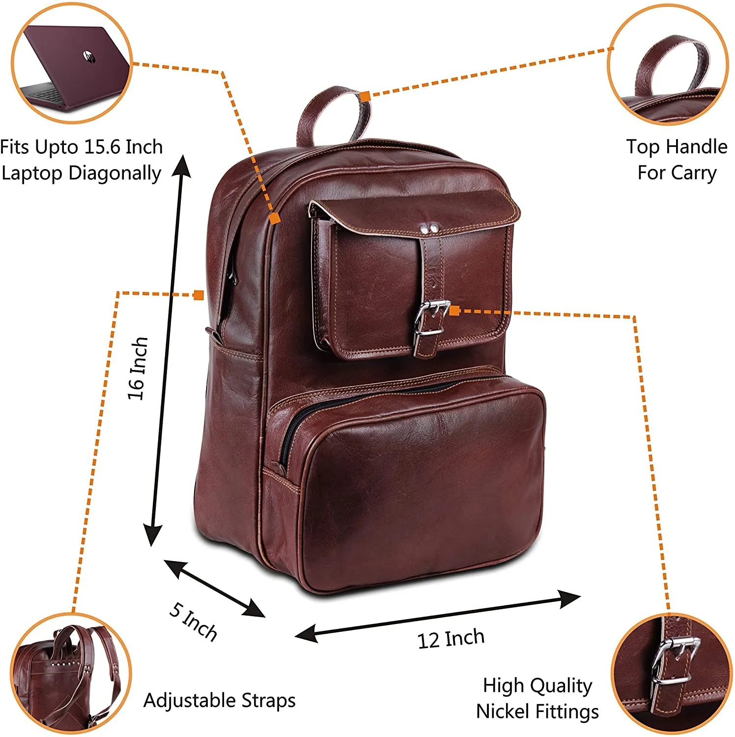 The Cider Jumbo | Leather Backpack