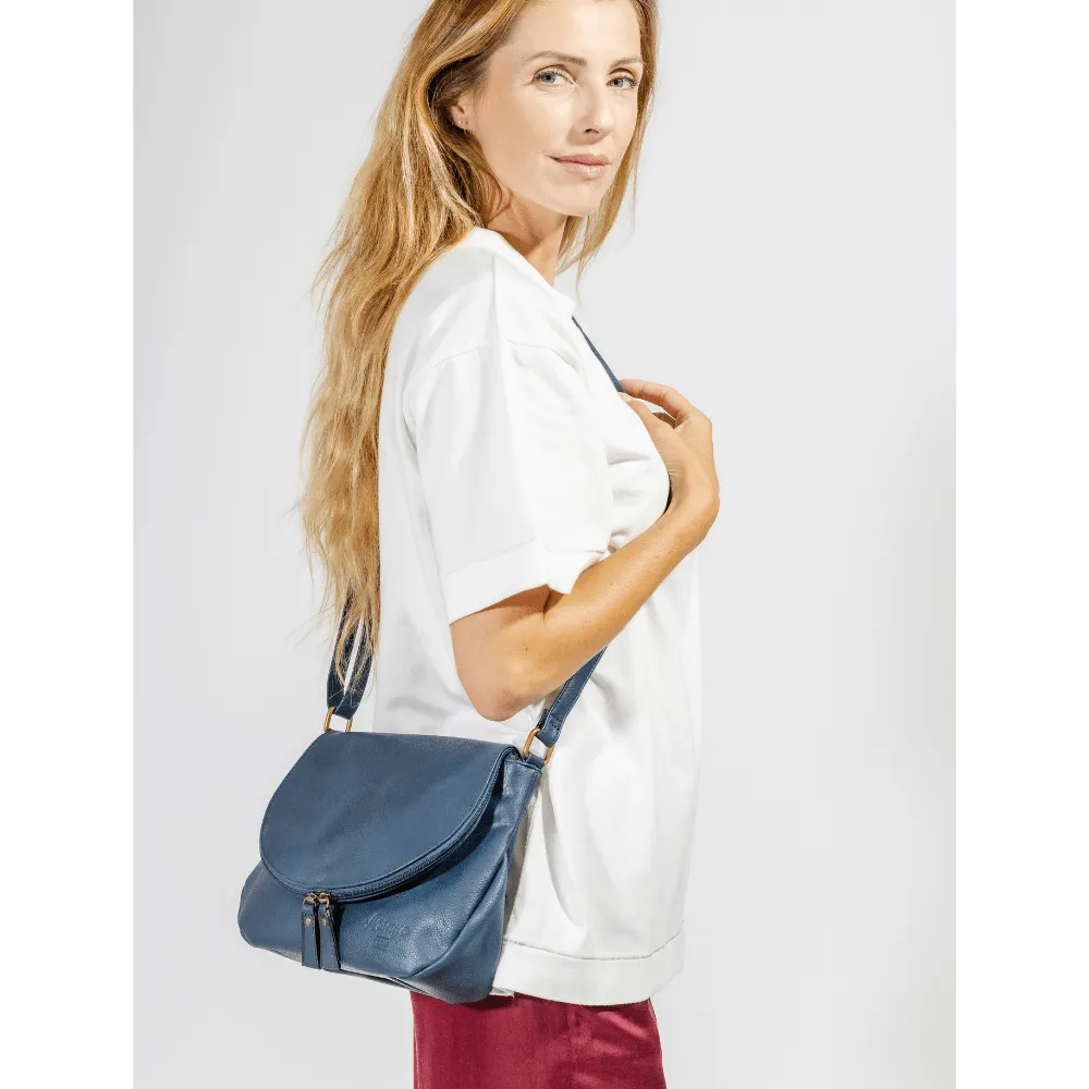 The Original Vegan Leather Shoulder Bag | Dark Blue