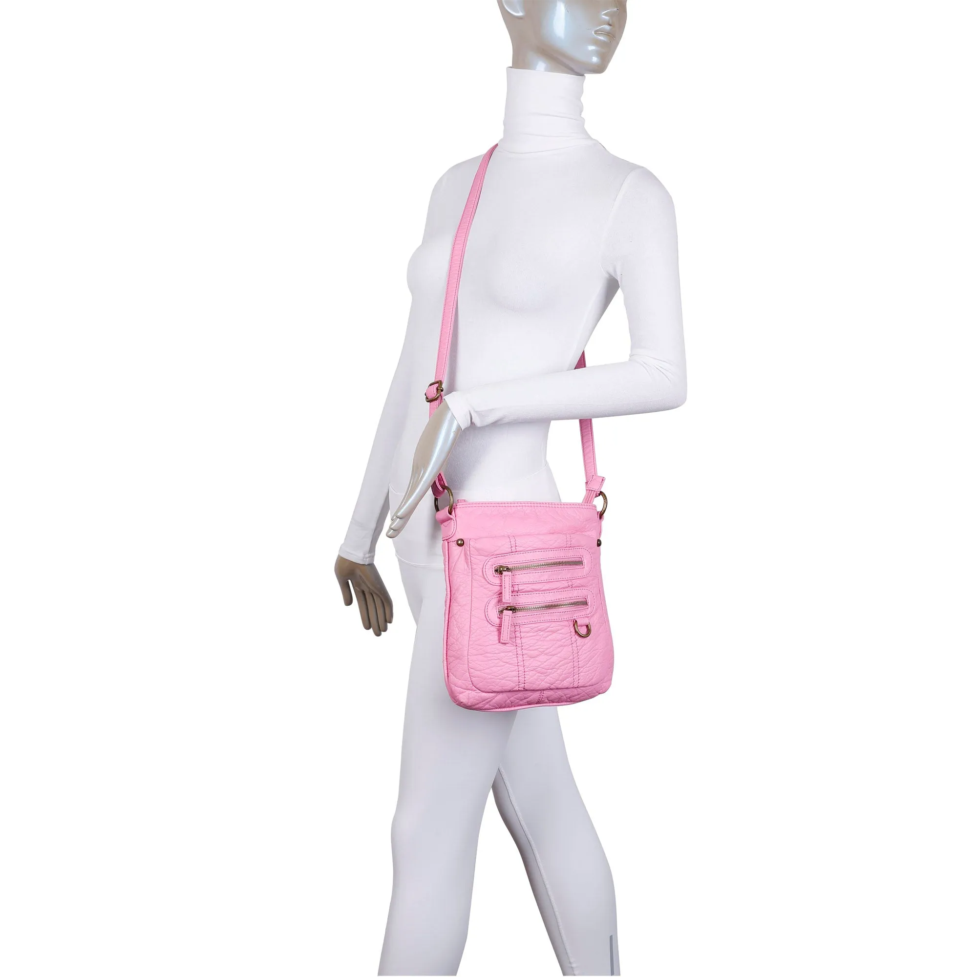 The Willa Crossbody - Bubble Gum Pink