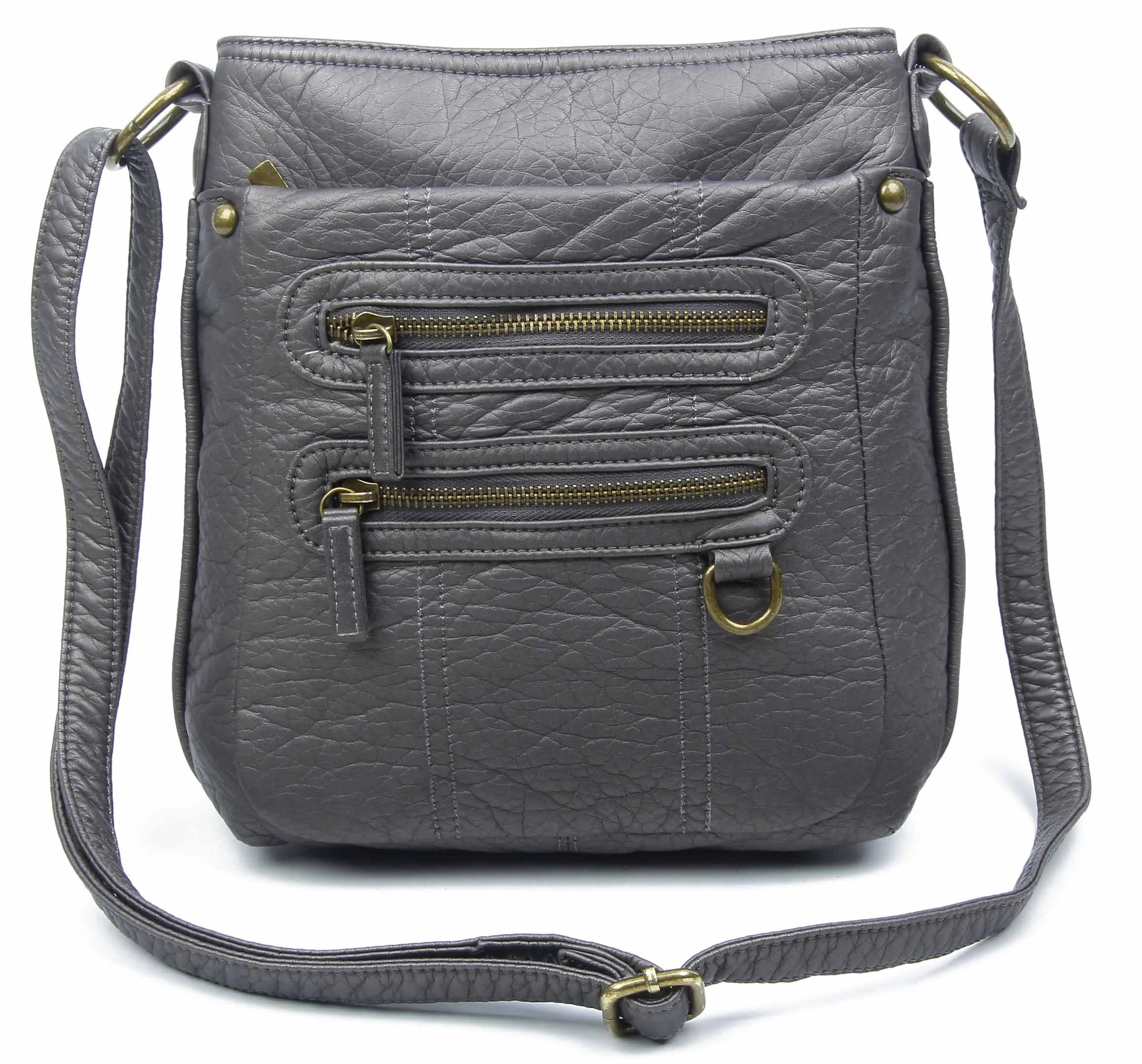 The Willa Crossbody - Dark Silver