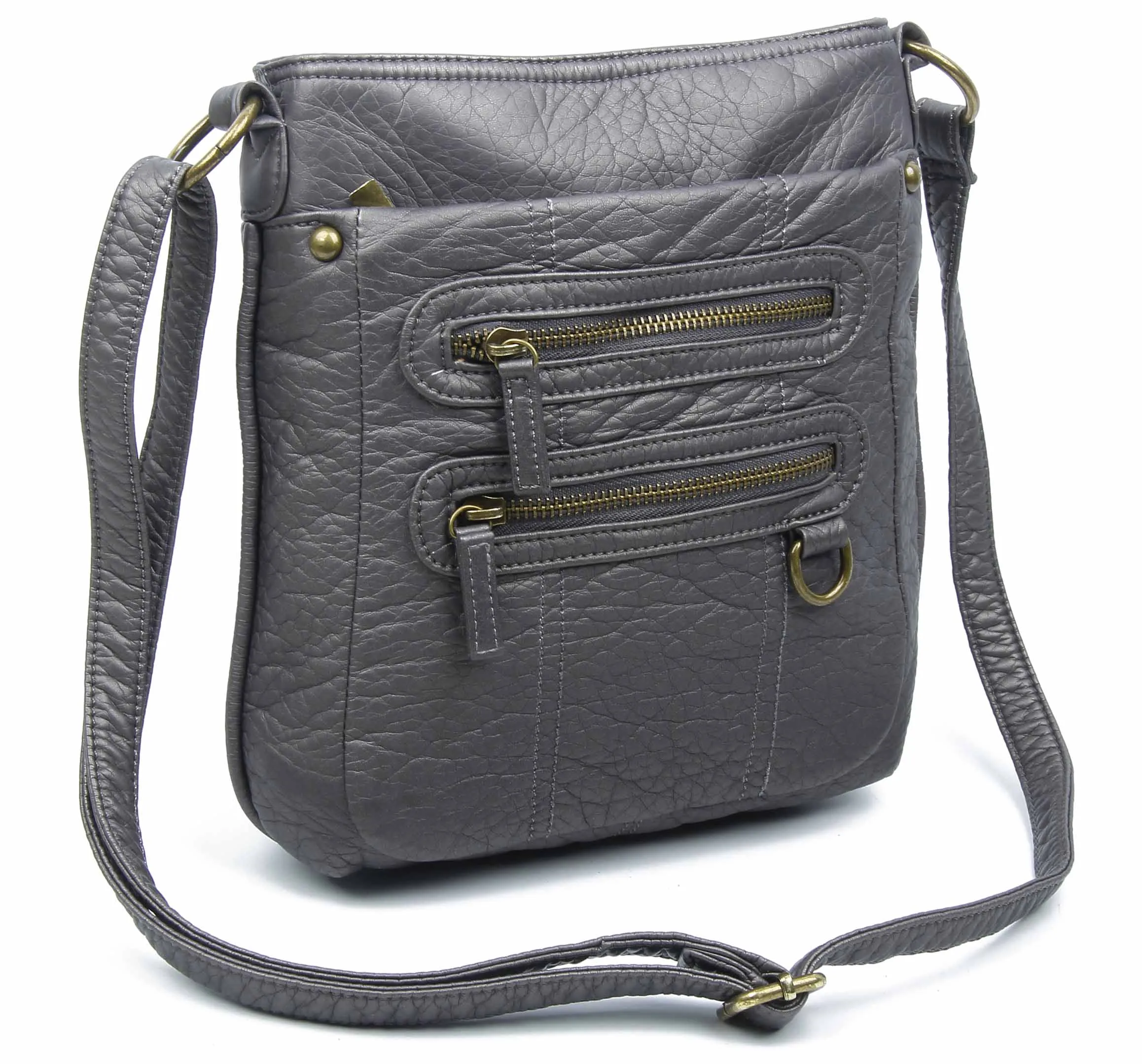 The Willa Crossbody - Dark Silver
