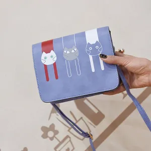 Three-Cats Crossbody Ladies Bag