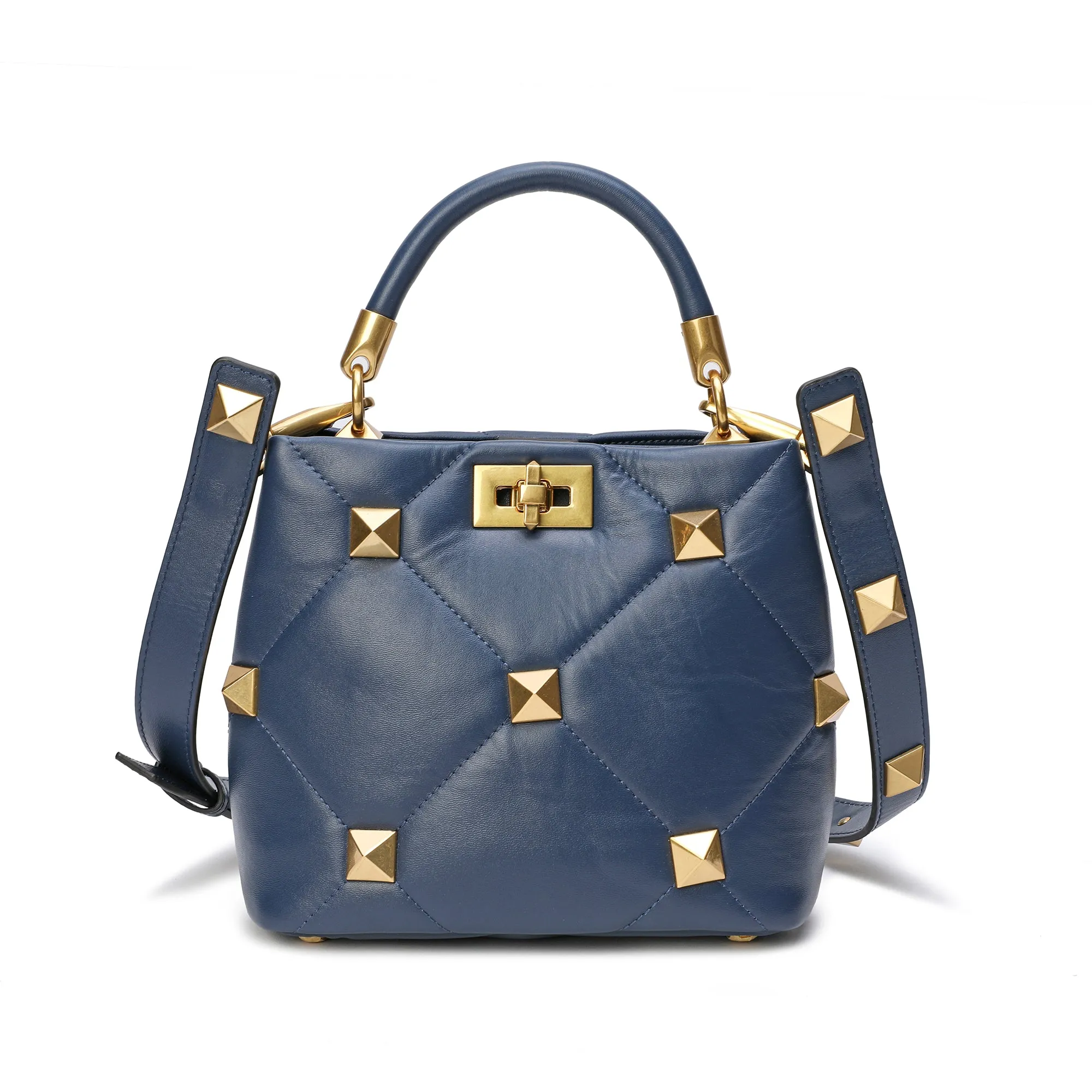 Tiffany & Fred Quilted Sheepskin Leather Crossbody/Shoulder Bag