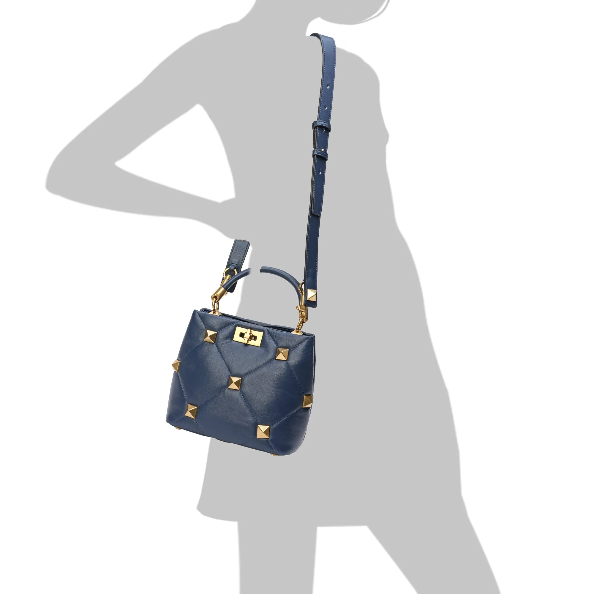 Tiffany & Fred Quilted Sheepskin Leather Crossbody/Shoulder Bag