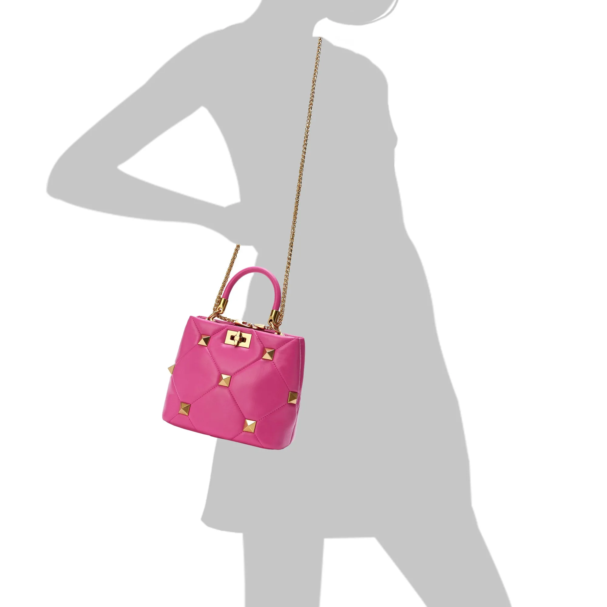 Tiffany & Fred Quilted Sheepskin Leather Crossbody/Shoulder Bag