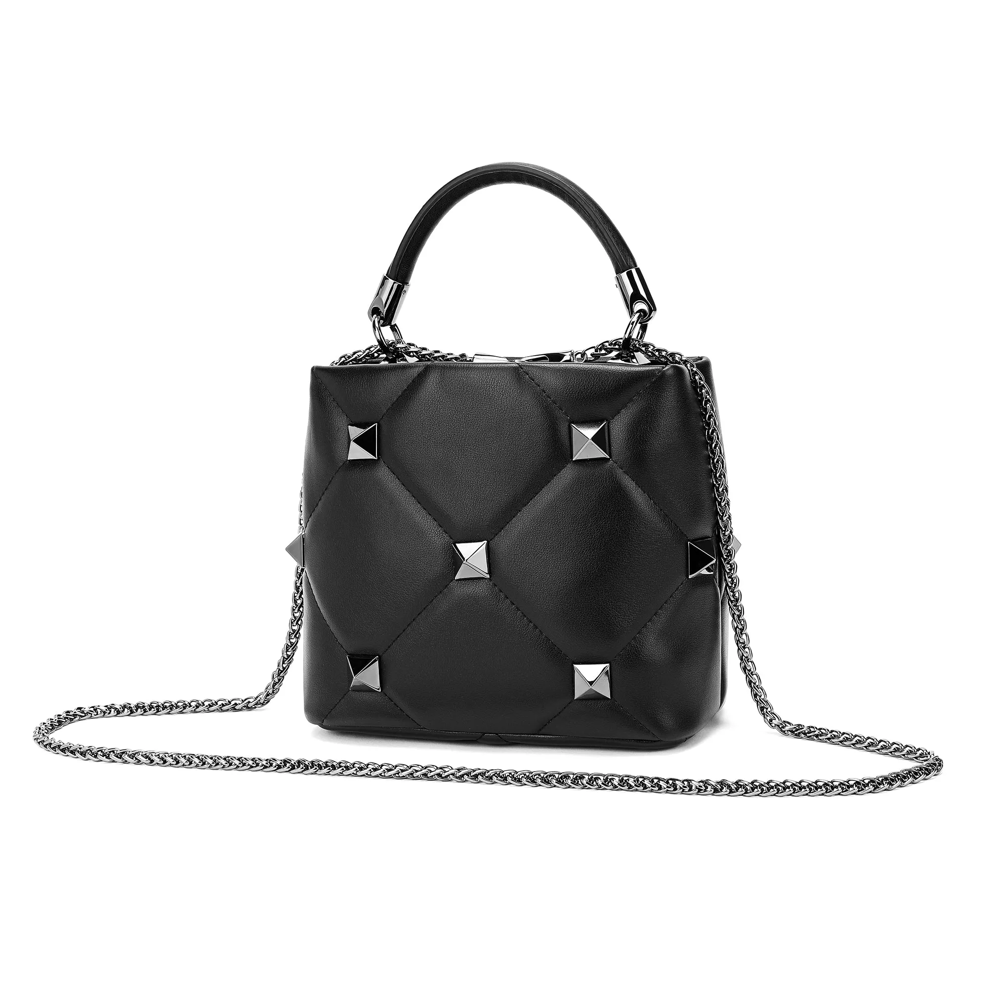 Tiffany & Fred Quilted Sheepskin Leather Crossbody/Shoulder Bag