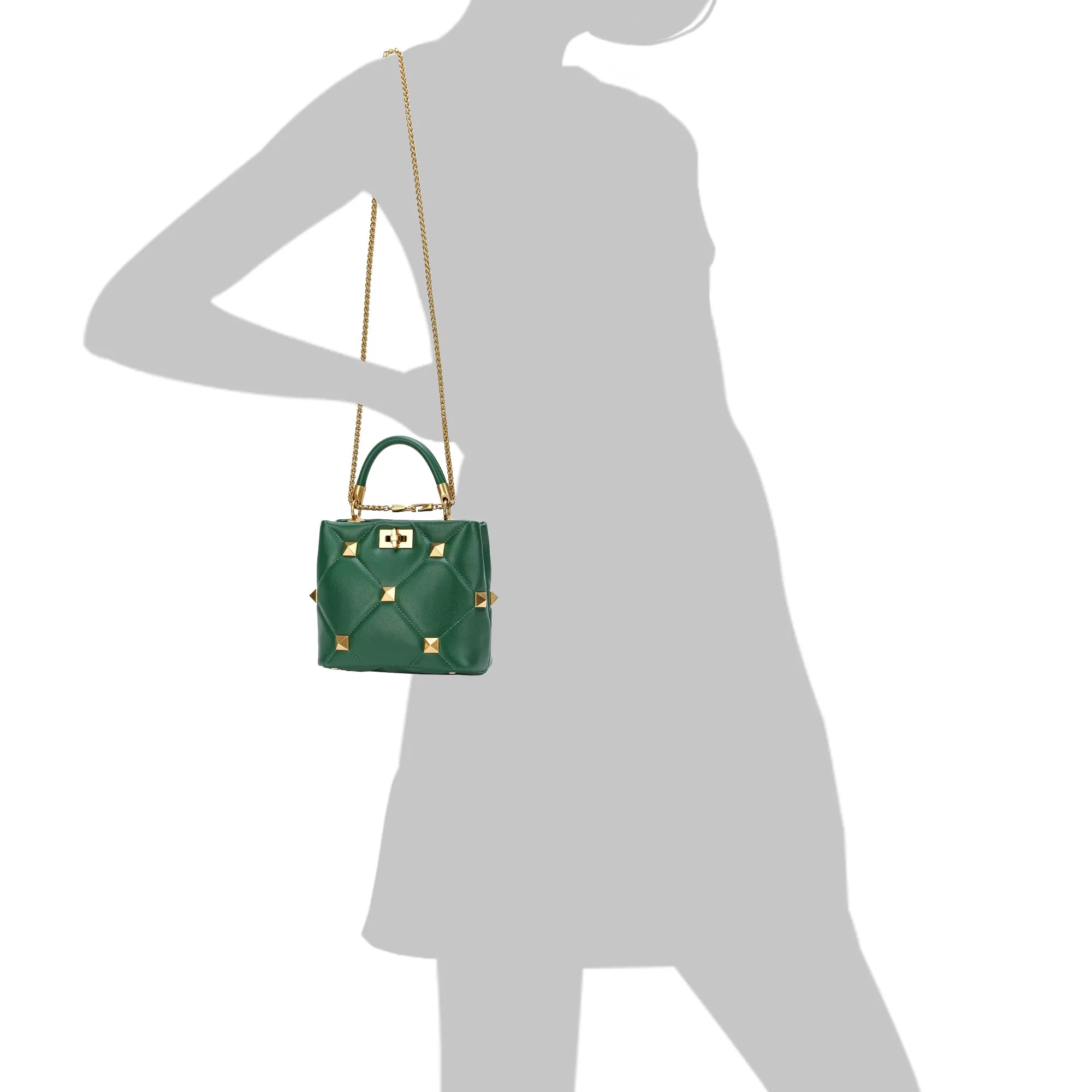Tiffany & Fred Quilted Sheepskin Leather Crossbody/Shoulder Bag