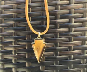 Tiger Eye Arrow Necklace