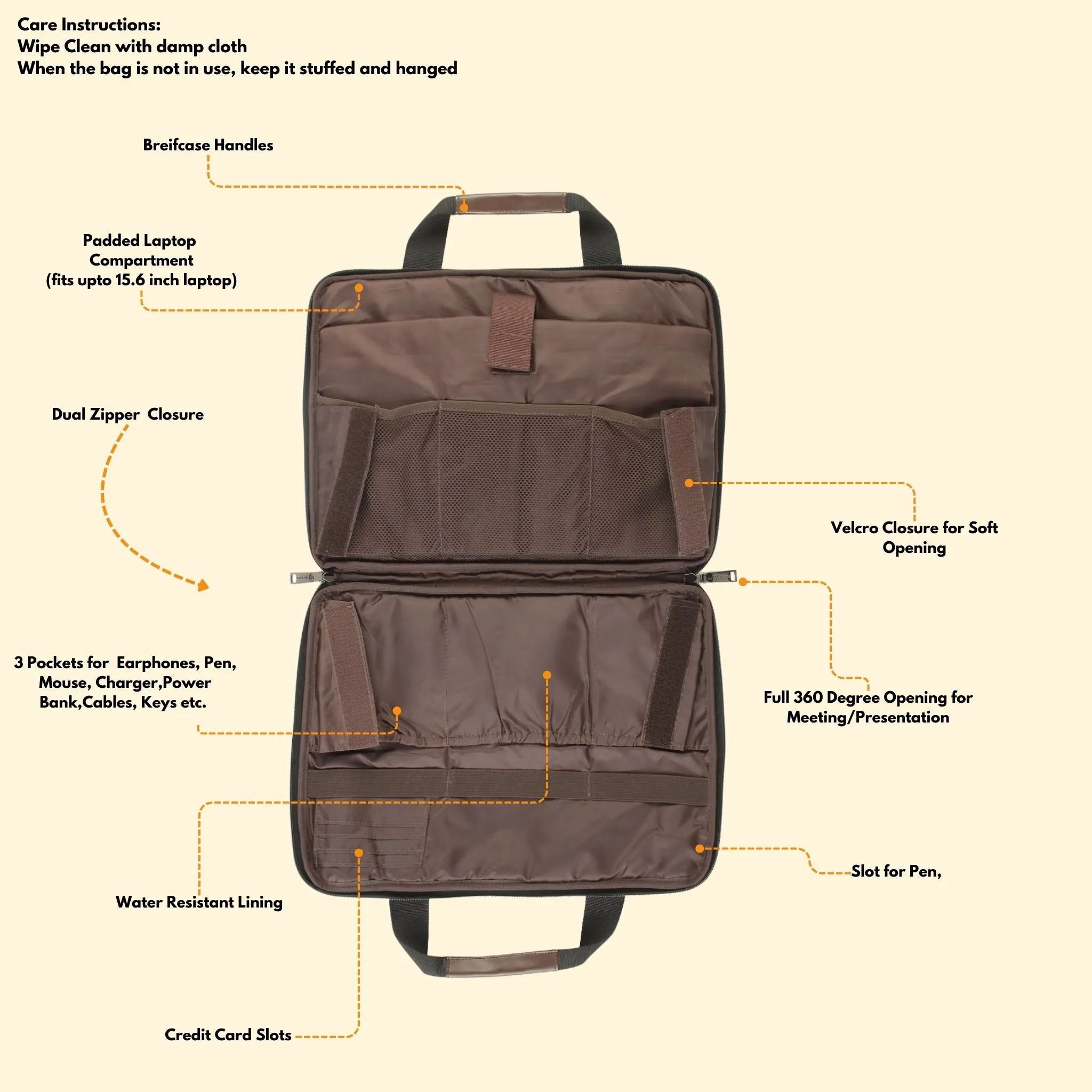 Timeless Unity Laptop Messenger Bag - Black