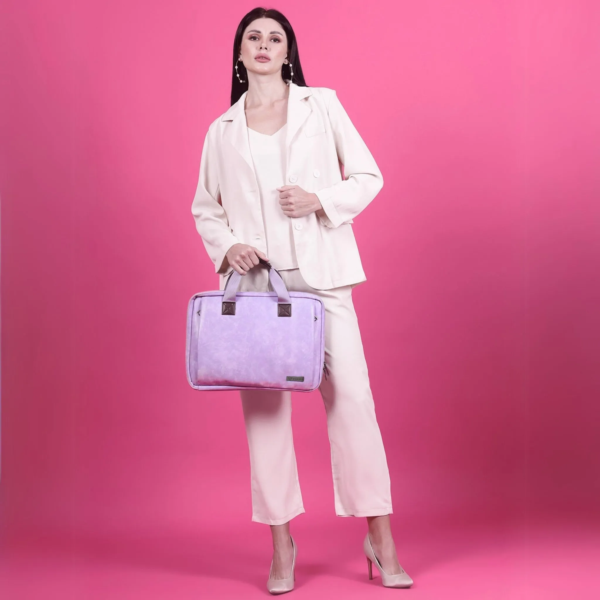 Timeless Unity Laptop Messenger Bag - Lavender