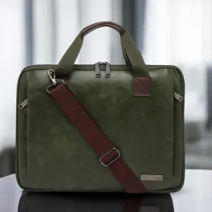 Timeless Unity Laptop Messenger Bag - Olive Green