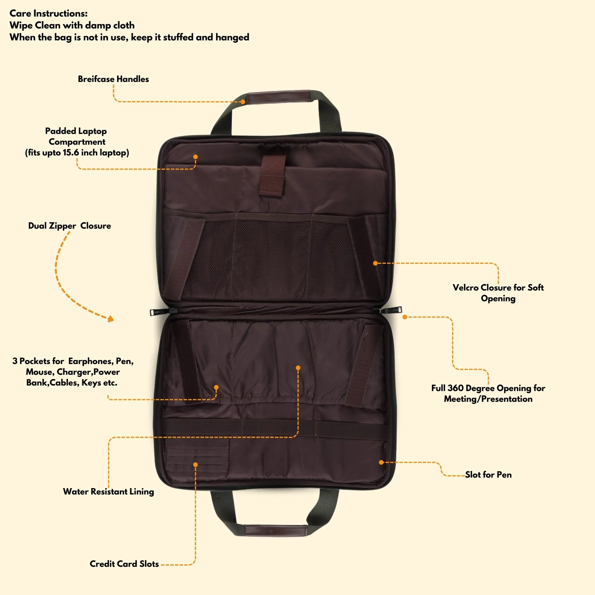 Timeless Unity Laptop Messenger Bag - Olive Green
